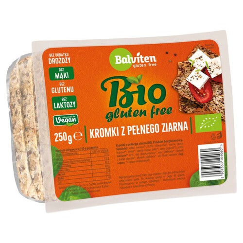 BIO Chleb z pełnego ziarna bezglutenowy Balviten 250 g