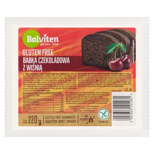 Babka czekoladowa z wiśnią bezglutenowa Balviten  220 g