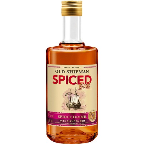 Rum jasny Spiced Gold alk. 32,0% obj. Old Shipman 500 ml