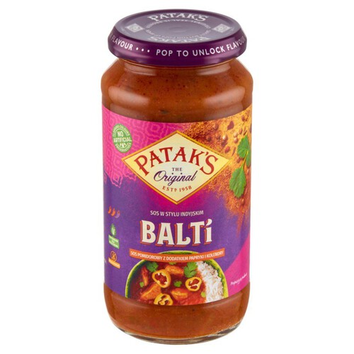 Balti Sos pomidorowy z papryką i kolendrą Pataks  450 g