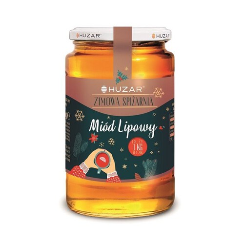 Miód lipowy zimowa spiżarnia Huzar 1 kg