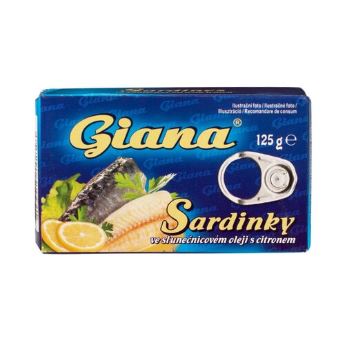 Sardynki w oleju z cytryną Giana 125 g