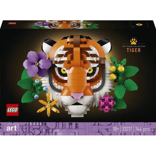 Art Kolekcja zwierząt — tygrys 31217, pomysł na prezent LEGO 1 sztuka