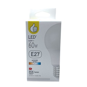 Żarówka LED E27 60W standard zimna Auchan 1 sztuka