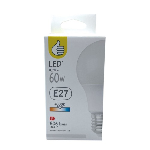 Żarówka LED E27 60W standard zimna Auchan 1 sztuka