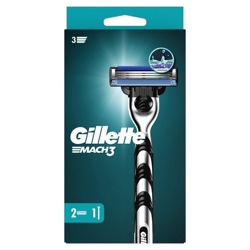 Maszynka do golenia dla mężczyzn Mach3 Gillette 2 wkłady