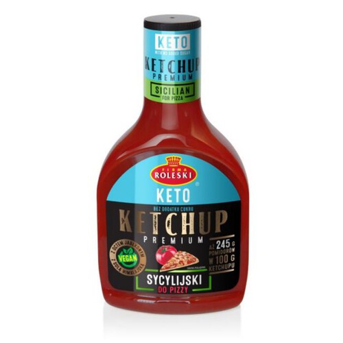 Keto ketchup sycylijski Roleski 425 g