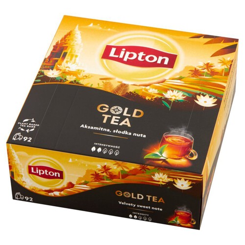 Herbata czarna ekspresowa Gold Tea Lipton 92 torebki