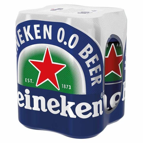 Piwo bezalkoholowe jasne pasteryzowane alk. 0,0 % obj.  Heineken 6 x 500 ml