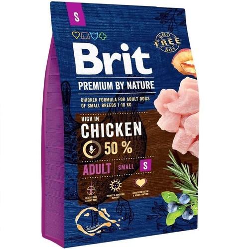 Karma sucha dla psów małych z kurczakiem Brit 3 kg