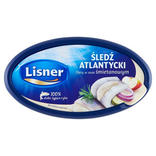 Filety śledziowe w sosie śmietanowym. Lisner 280 g