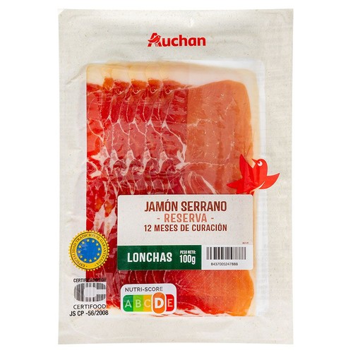 Szynka wieprzowa surowa Auchan 100 g