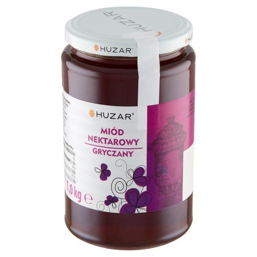 Miód pszczeli nektarowy gryczany Huzar 1 kg