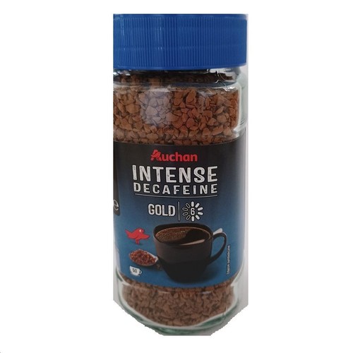 Kawa rozpuszczalna Intense Gold bezkofeinowa  Auchan 100 g