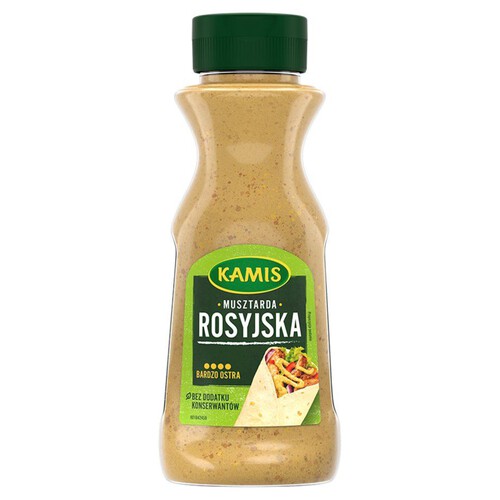 Musztarda rosyjska. Bardzo ostra Kamis 290 g