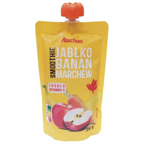 Smoothie jabłko. banan. marchew Auchan 250 g