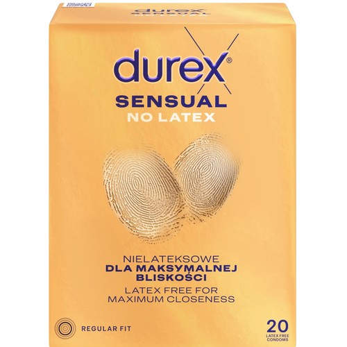 Prezerwatywy Sensual No Latex   Durex 20 sztuk