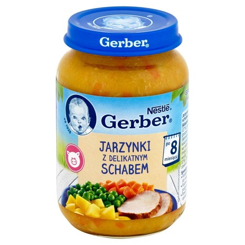 Jarzynki z delikatnym schabem po 8. miesiącu Gerber 190 g