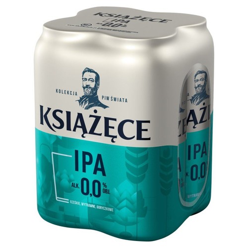 Piwo bezalkoholowe IPA alk. 0,0% obj. Książęce 4 x 500 ml