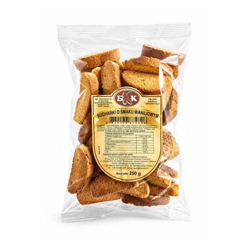 Sucharki o smaku waniliowym  BKK 250 g