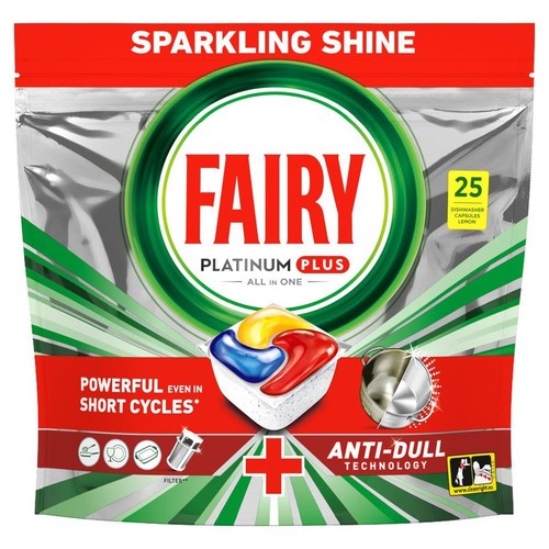 Kaspułki do zmywarki Platinum Plus All in One   FAIRY 25 kapsułek