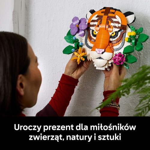 Art Kolekcja zwierząt — tygrys 31217, pomysł na prezent LEGO 1 sztuka