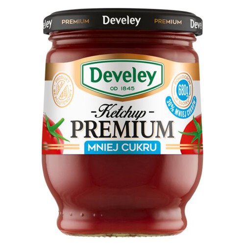 Ketchup Premium mniej cukru Develey 290 g