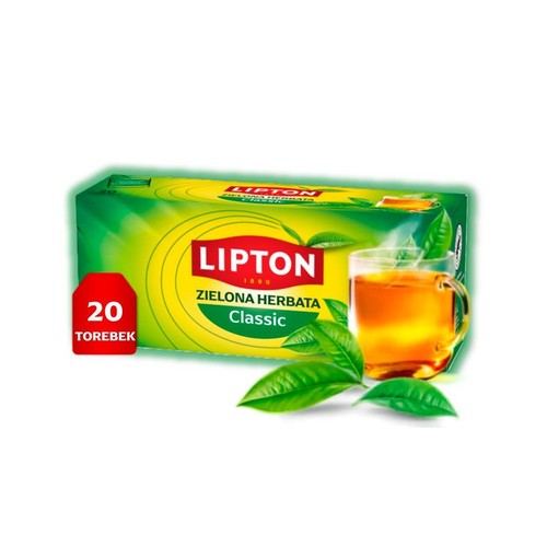 Herbata zielona klasyczna Lipton 20 torebek