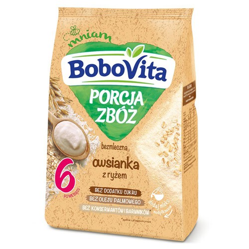 Bezmleczna owsianka z ryżem po 6 miesiącu BoboVita 170 g