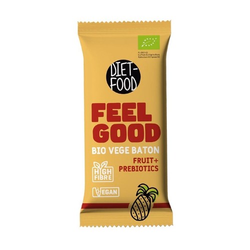 BIO batonik wegański owocowy Feel Good z prebiotykami Diet-Food 35 g