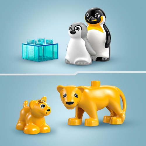 DUPLO® Rodziny dzikich zwierząt: pingwiny i lwy 10442 LEGO 1 sztuka