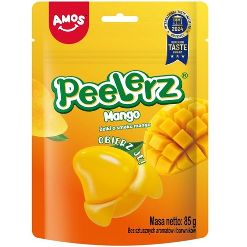 Żelki Peelerz o smaku mango Amos 65 g