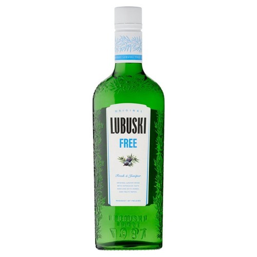 Gin bezalkoholowy alk. 0,0% obj. Lubuski 500 ml