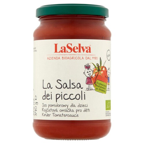 BIO Sos pomidorowy z warzywami LaSelva 340 g