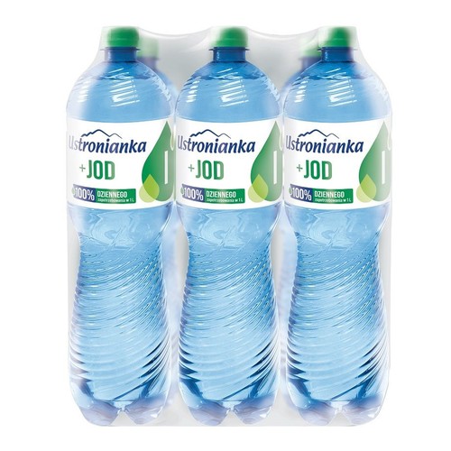 Woda gazowana z dodatkiem jodu Ustronianka 6 x 1,5 l