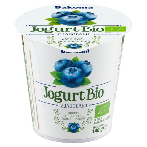 BIO jogurt jagoda Bakoma 140 g