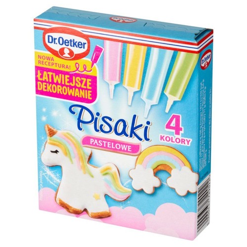 Pisaki pastelowe 4 kolory Dr.Oetker 4 x 17 g