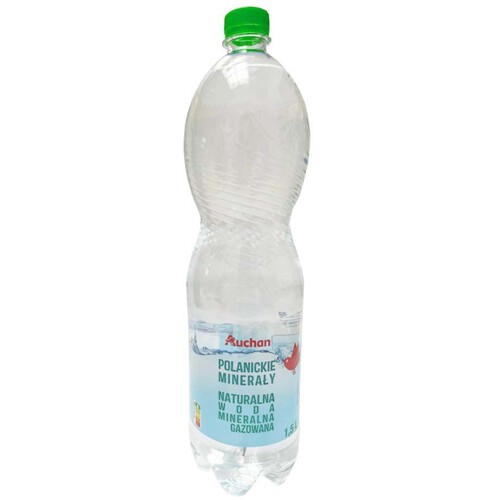 Woda mineralna gazowana Auchan 1,5 l