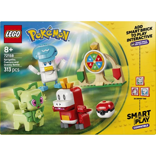 Pokémon SMART Play: Sprigatito, Fuecoco i Quaxly - bitwa 72158 LEGO 1 sztuka