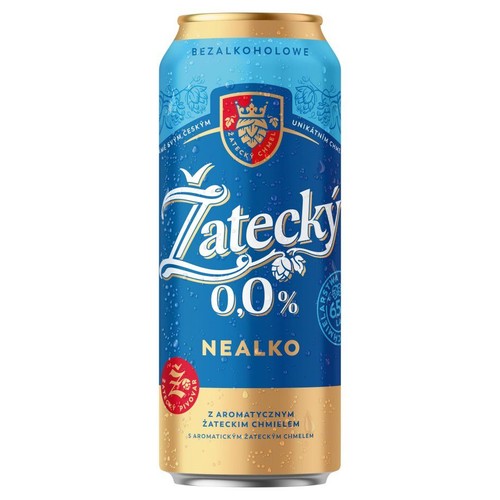 Piwo bezalkoholowe jasne alk. do 0,5% obj. Zatecky 500 ml