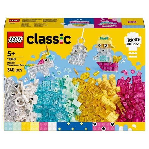 Classic Magiczny zestaw z przezroczystymi klockami 11040 LEGO 1 sztuka