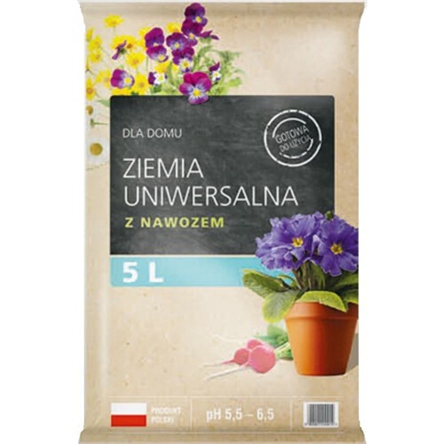 Ziemia uniwersalna z nawozem KRONEN 5 l