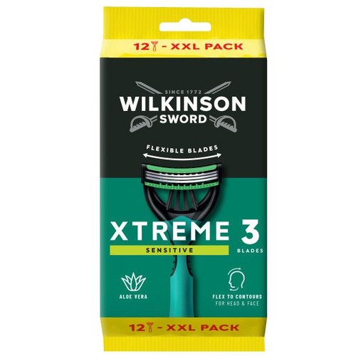 Wkład do maszynki do golenia Xtreme3 Sensitive Wilkinson Sword 12 sztuk
