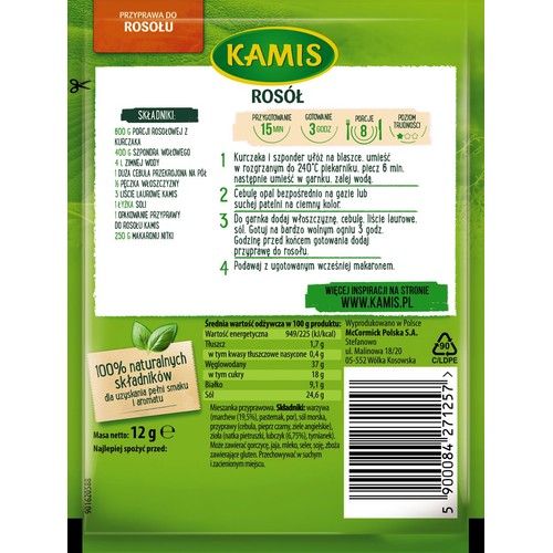 Przyprawa do rosołu Kamis 12 g