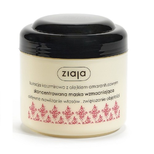 Maska wzmacniająca kuracja kaszmirowa z olejkiem amarantusowym skoncentrowana  Ziaja 200 ml