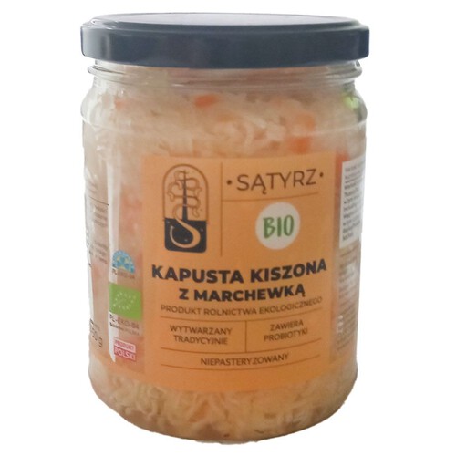 BIO Kapusta kiszona z marchewką SĄTYRZ 500 g