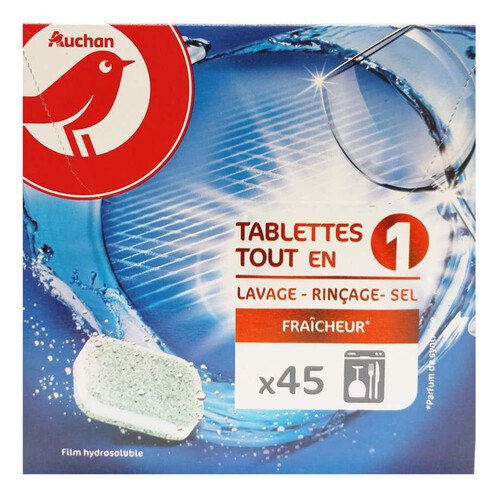 Tabletki do zmywarki ALL IN ONE  lemon Auchan 45 tabletek