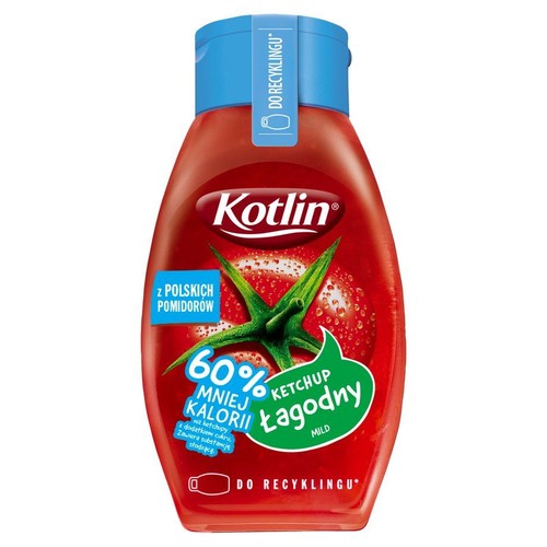 Ketchup łagodny 60 % mniej kalorii Kotlin 420 g