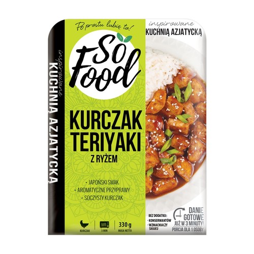 Kurczak Teriyaki z ryżem    So Food 330 g