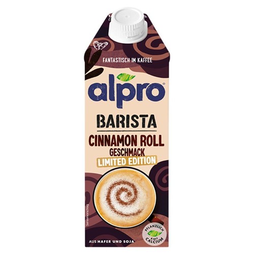 Barista Napój owsiano - sojowy o smaku bułeczki cynamonowej Alpro 750 ml